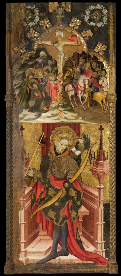 Calvary and Saint Sebastian by Joan or Juan Mates